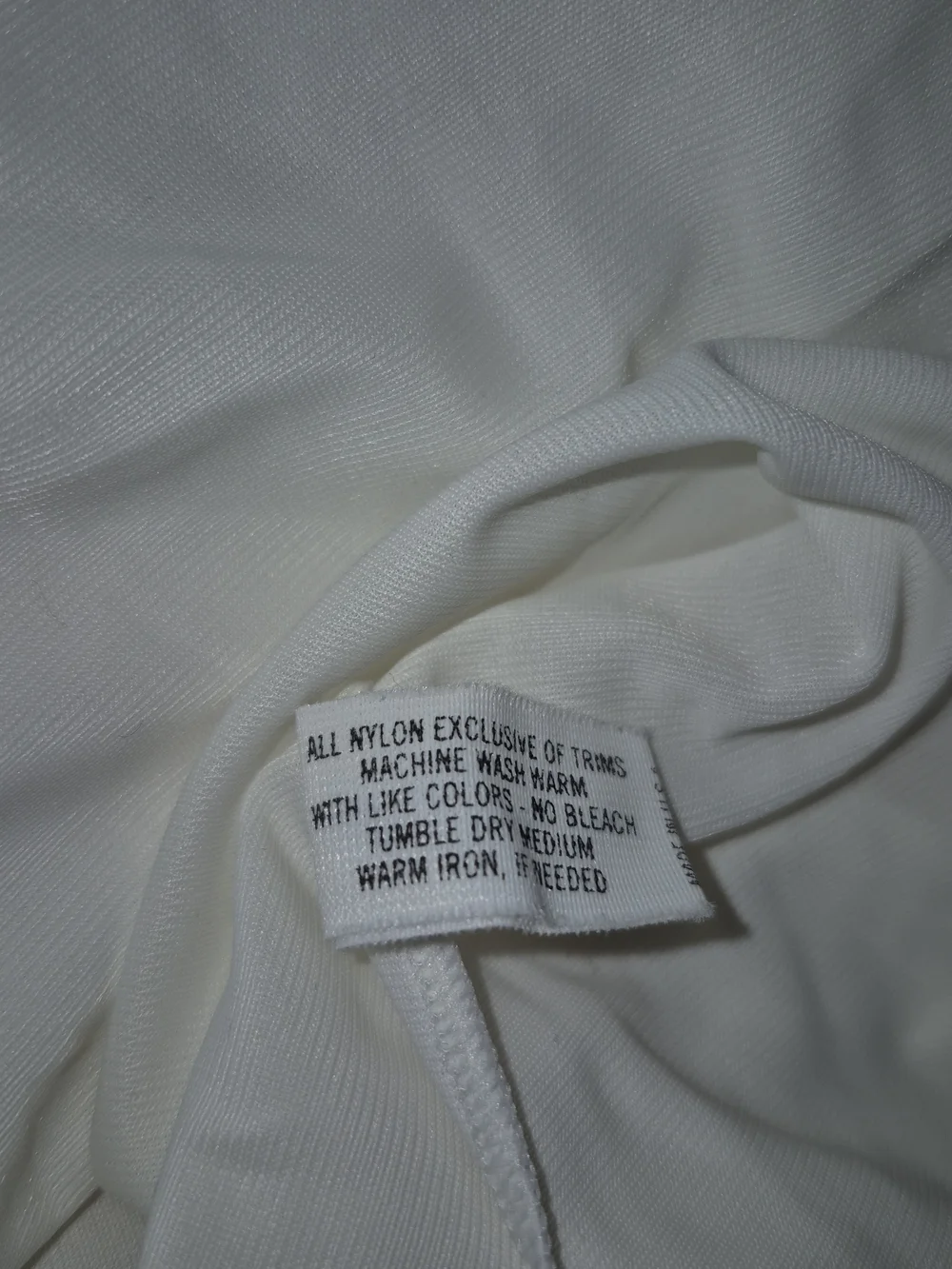 Vintage Shadow Line Medium White Lace-Trim Embroiderd Flowers Nightgown - Picture 10 of 11